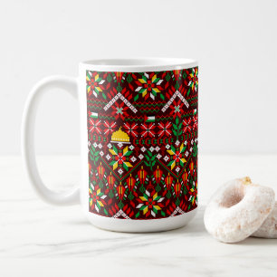 Mug Palestine Tatreez Broderie traditionnelle