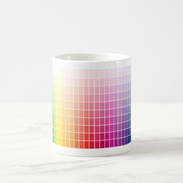 Mug Palette Ombre de la palette de couleurs graphique (Centre)