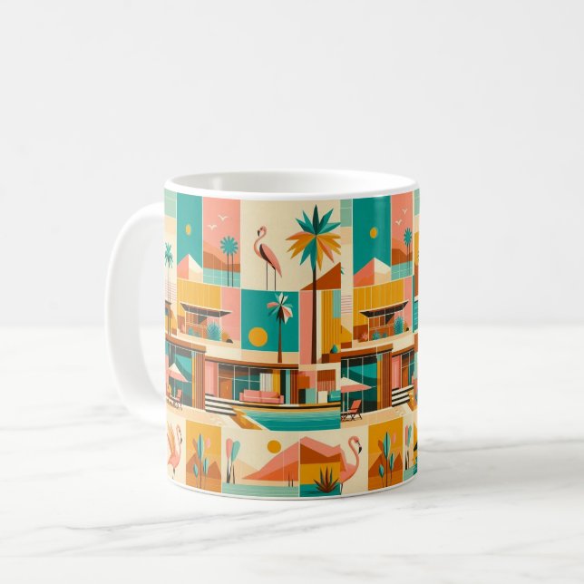 Mug Palm Springs Retro Vibes Coffee Cup (Devant gauche)