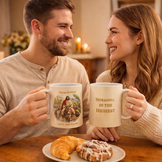Mug Palm Sunday Jesus Entry into Jerusalem Christian (Créateur téléchargé)