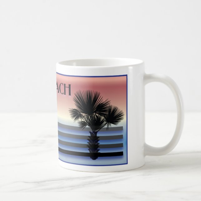 Mug Palmier de Sc de Myrtle Beach (Droite)