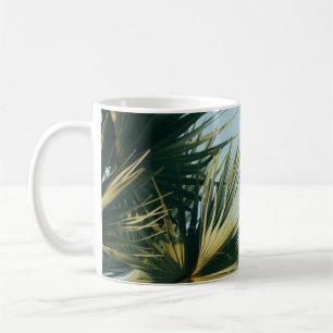 Mug Palmier de ventilateur sous ciel bleu