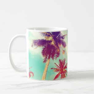 Mug Palmier tropical avec soleil bokeh coloré o