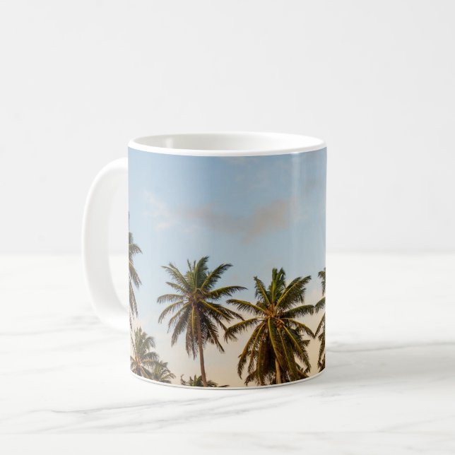 Mug Palmiers de vacances tropicaux (Devant gauche)