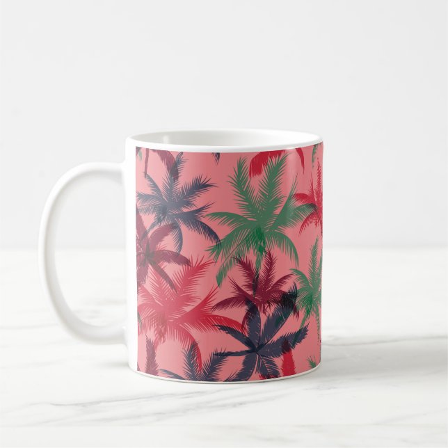 Mug Palmiers sans couture motif (Gauche)