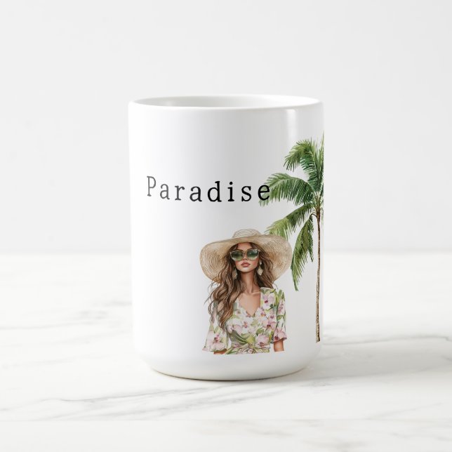 Mug Palmiers tropicaux Beach Girl (Centre)