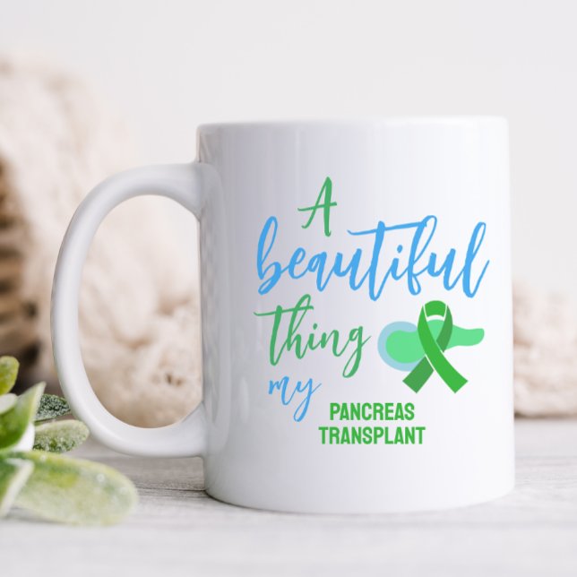Mug Pancréas Personnalisées Transplanter Ribbon vert (Créateur téléchargé)
