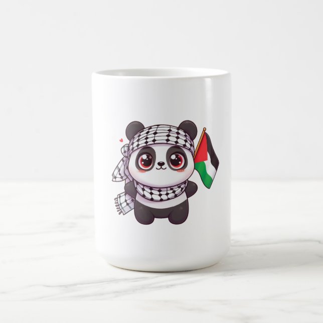 Mug Panda avec la paix en Palestine (Centre)