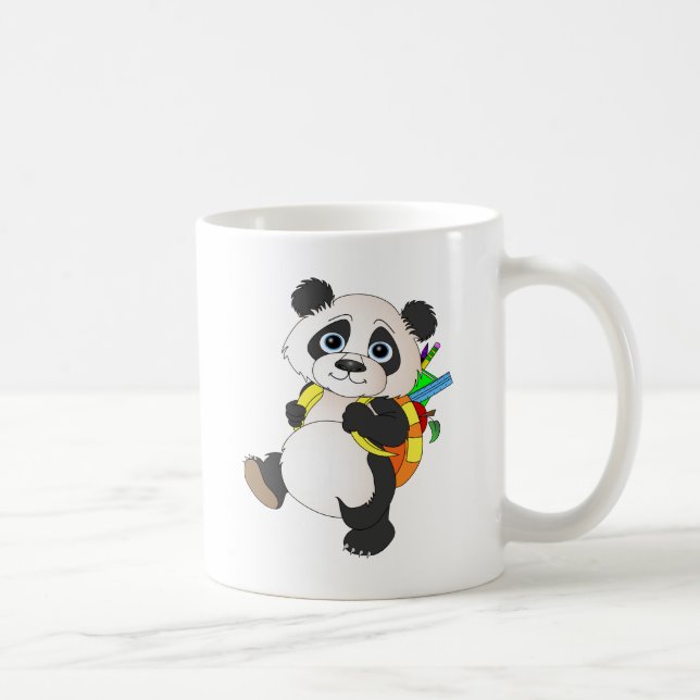 Mug Panda Bear avec sac à dos (Droite)