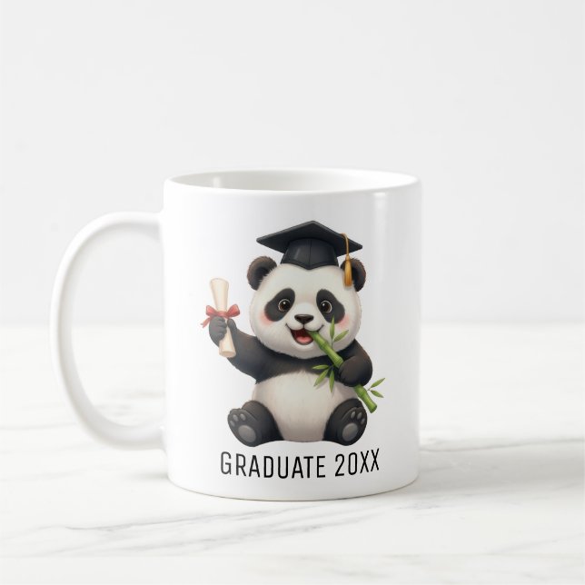 Mug Panda Bear Graduation  (Gauche)