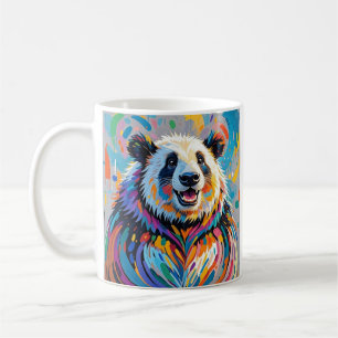 Mug Panda coloré abstrait dessin animal