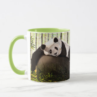 Mug Panda dans la forêt de bambous