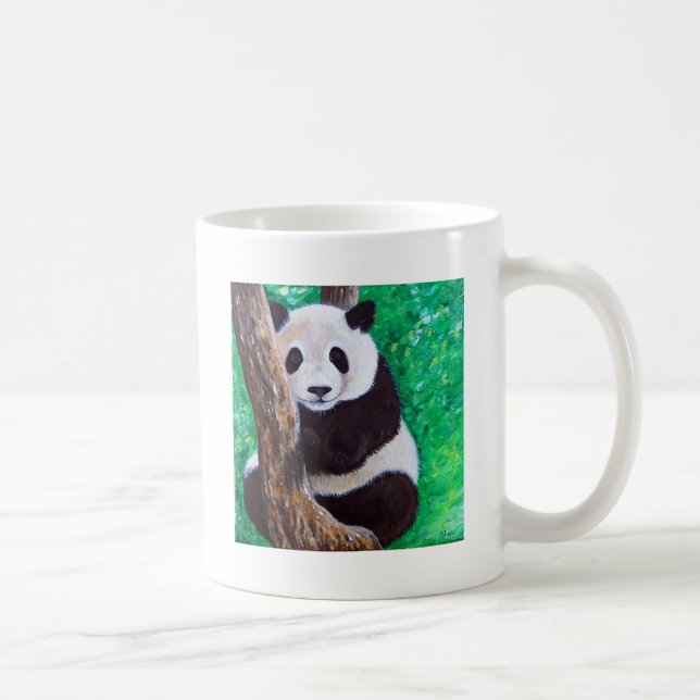Mug Panda dans une peinture d'arbre (Droite)