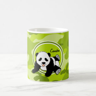 Mug Panda de bébé ; camo vert clair, camouflage