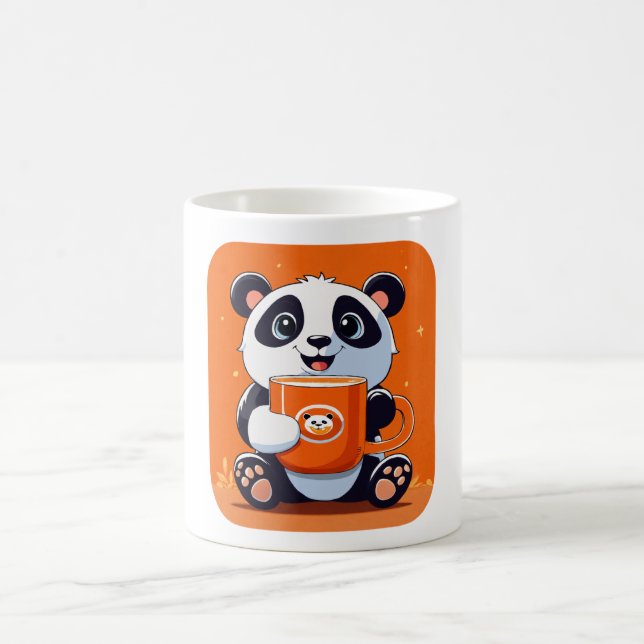 Mug Panda de café : surcharge de gravité (Centre)