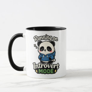 Mug Panda en mode introverti en marche
