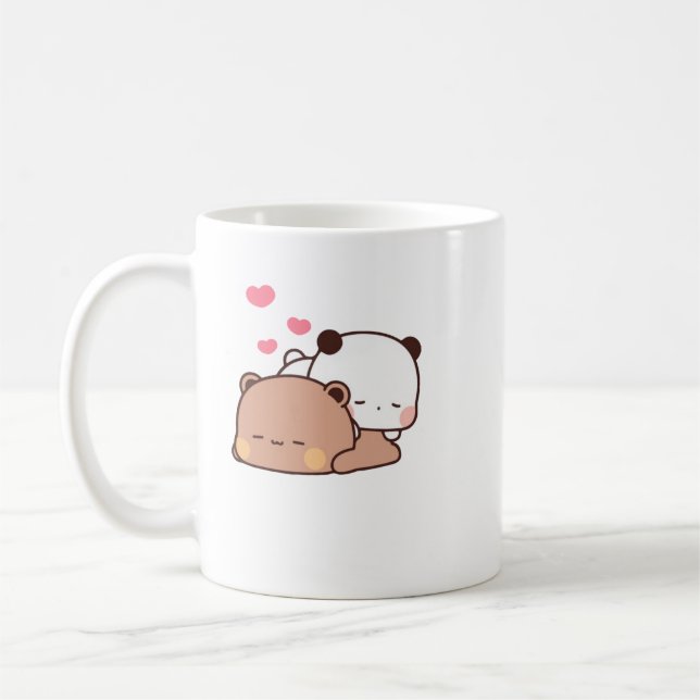 Mug Panda Et Brownie Bear Couple (Gauche)