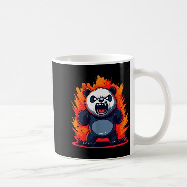 Mug Panda Looking Angry Graphic Funny Panda Kawaii  (Droite)