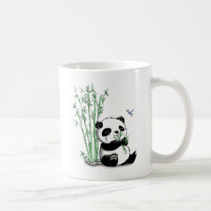 Mug Panda mangeant le bambou