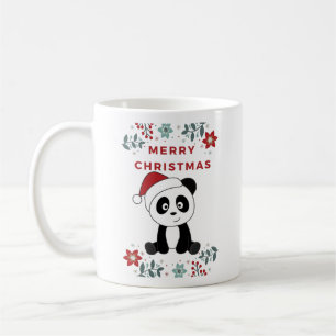 Mug Panda Noël Neige Hiver Animaux Pandas Café 