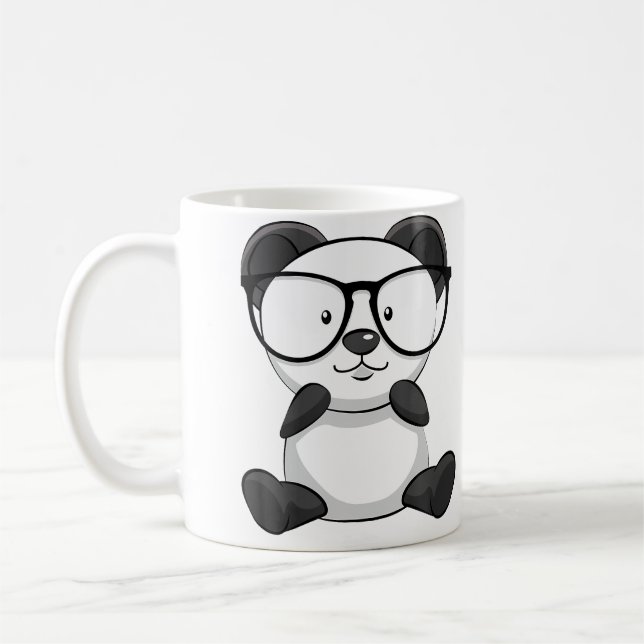Mug Panda Sunglasses Panda Lover Themed (Gauche)