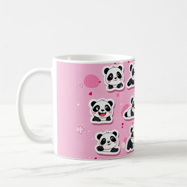 Mug Pandas roses (Gauche)
