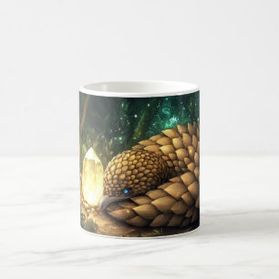 Mug pangolin dans un environnement forestier, recroque