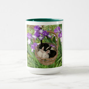 Mug Panier adorable de lapins