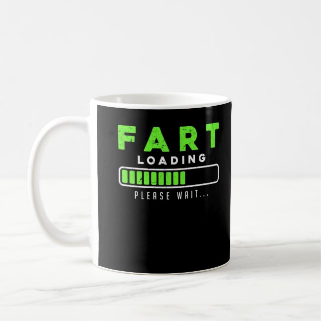Mug Panier Chargement amusant Farting (Gauche)