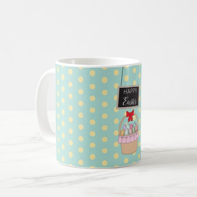 Mug Panier de Pâques et oeufs de Pâques (Devant gauche)