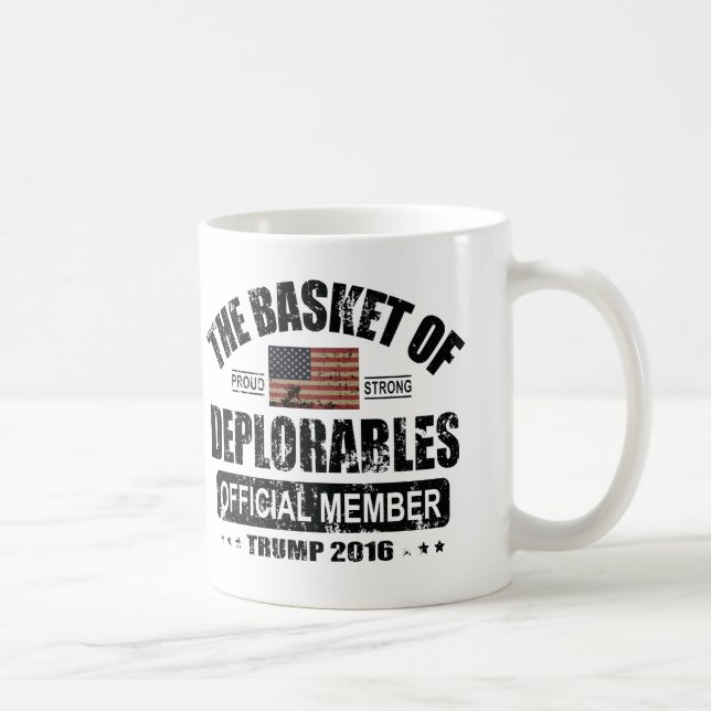 Mug Panier officiel de membre de Deplorables (Droite)