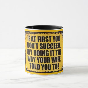 Mug Panneau amusant et impertinent de réussite