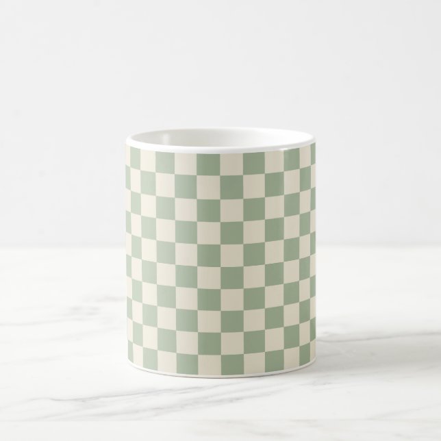Mug Panneau de contrôle blanc vert et blanc désactivé (Centre)