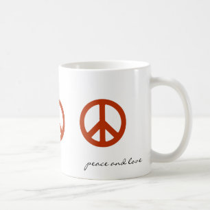 Mug Panneau de paix, Hippies rétro