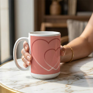 Mug Panneau de porte personnalisé avec dégradé de couc