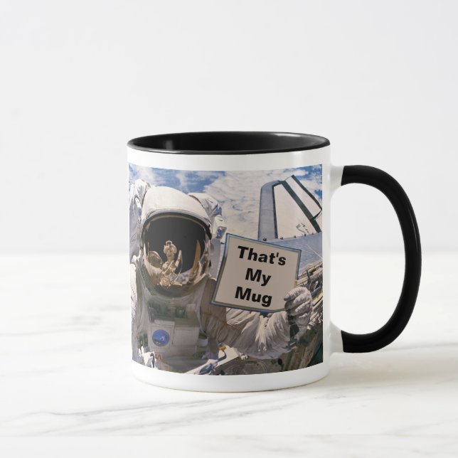 Mug Panneau de retenue des astronautes de la NASA - Aj (Droite)