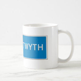 Mug Panneau de signalisation Aberystwyth 