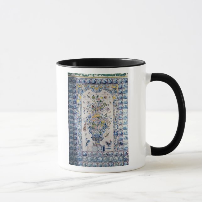 Mug Panneau de tuile de Delft de la salle de bains (Droite)