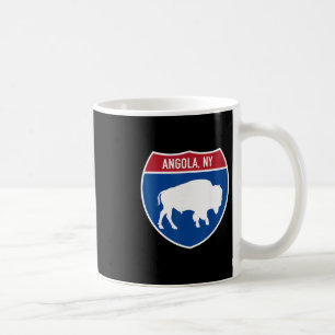 Mug Panneau routier interétatique de l'Angola New York