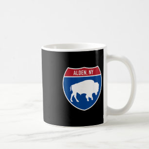 Mug Panneau routier interstate à Alden New York Buffal