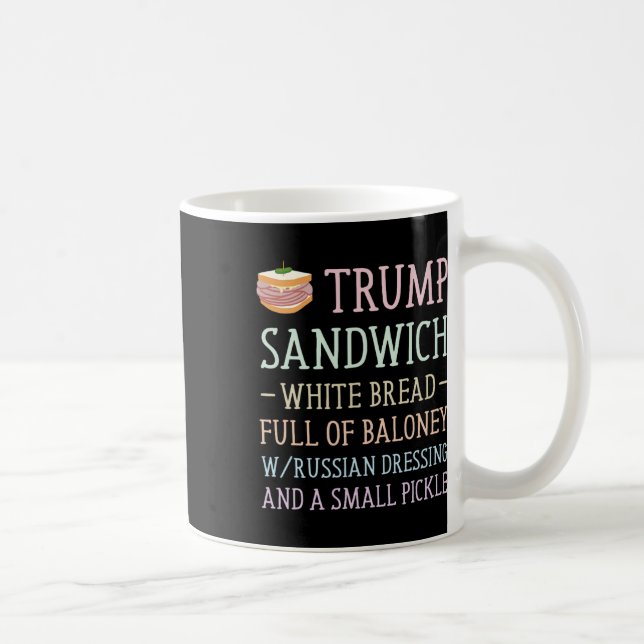 Mug Panneau sandwich anti-Trump drôle (Droite)