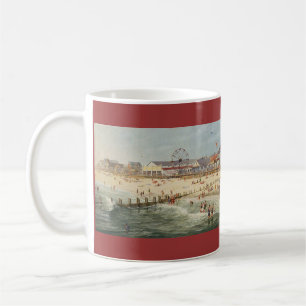 Mug Panorama de plage de Paul McGehee "Rehoboth -