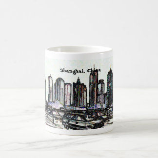 Mug Panorama mug2 de gratte-ciel de Changhaï Chine