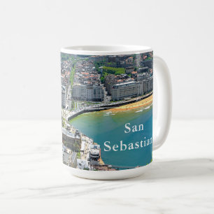 Mug Panorama. San Sebastian et la baie de la conque de