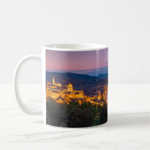 Mug Panoramique Budapest Skyline en Hongrie la nuit