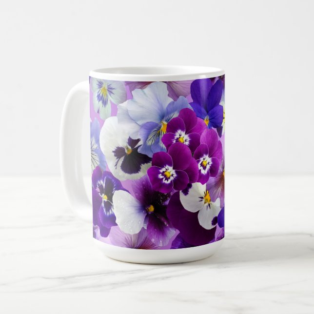 Mug Panses glorieuses (Devant gauche)