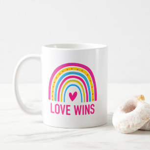 Mug Pansexual Rainbow Love Wins