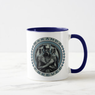 Mug Panthère noire   Badge Wakanda Forever