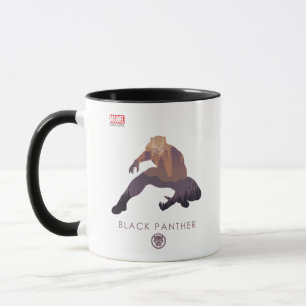 Mug Panthère noire silhouette héroïque