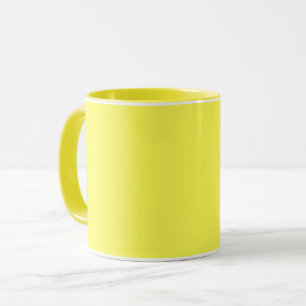 Mug Pantone néon citron jaune fluorescent couleur viv